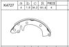ASIMCO K4727 Brake Shoe Set